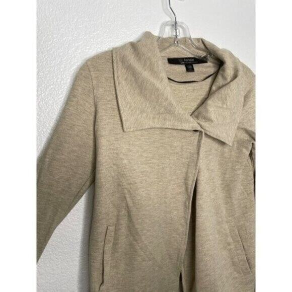 Kensie Womens Cardigan Size XS Light Brown Unlined Casual Long Sleeve Collared - Picture 7 of 15
